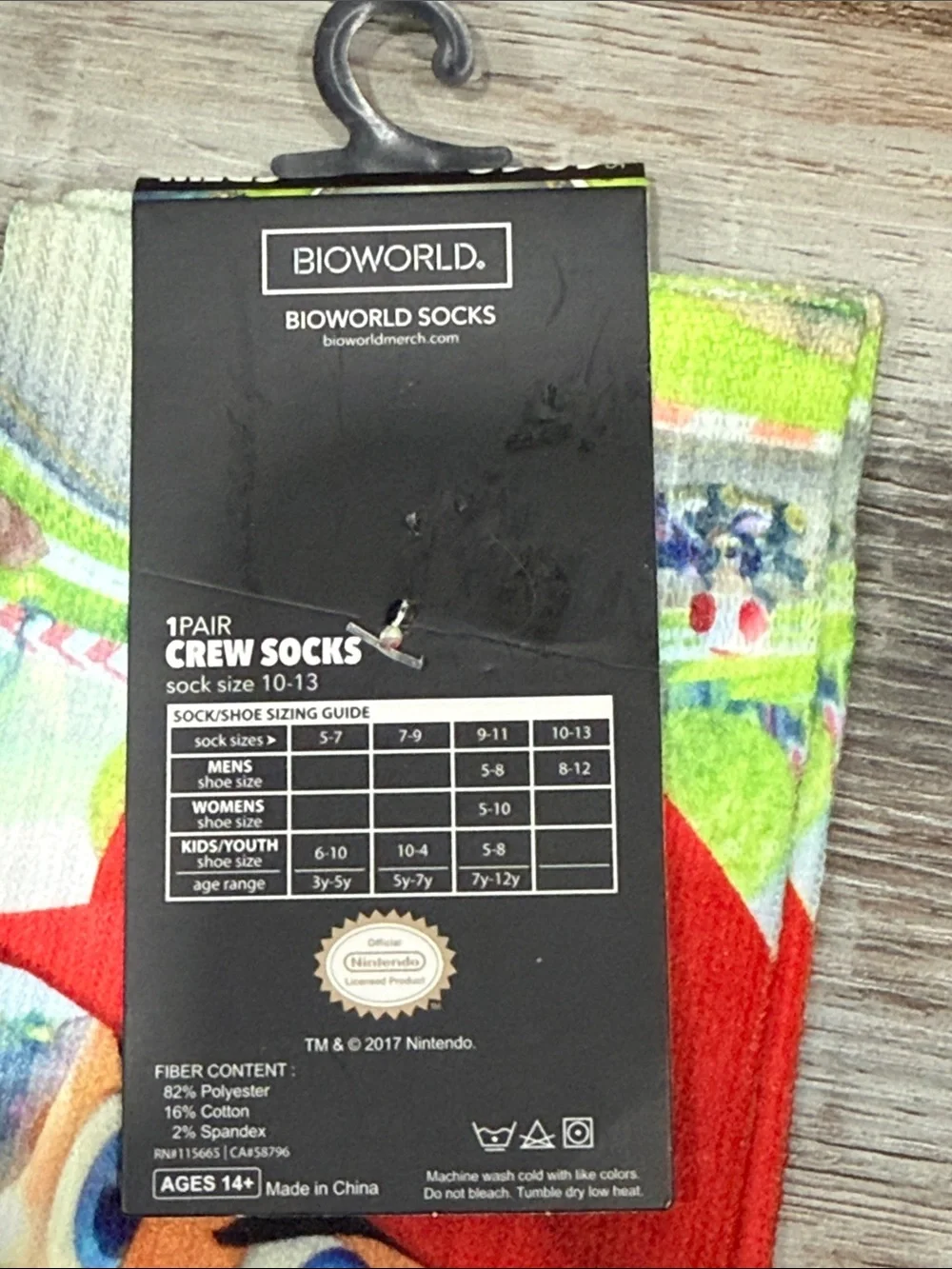 Nintendo Super Mario Crew Socks